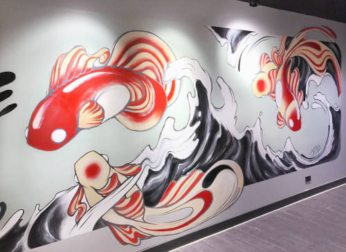 'Ramen Ichiraku' | Public Art by Christina Huynh | Ramen Ichiraku in Rosebery