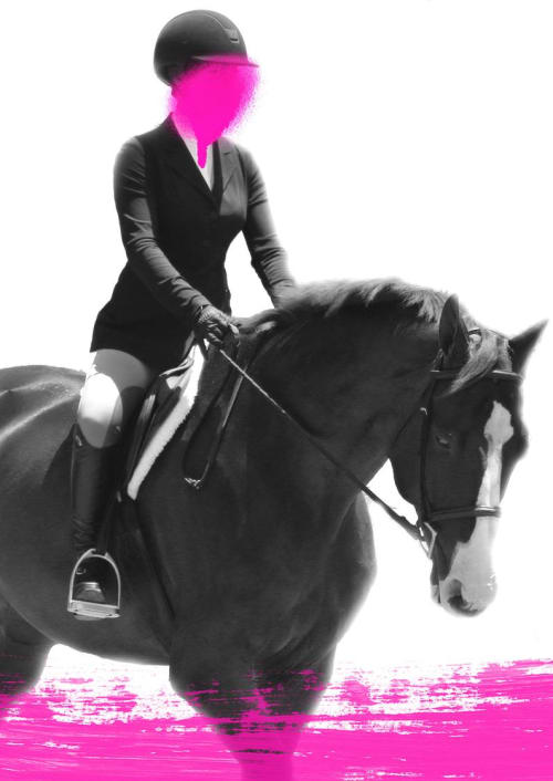 Female Rider 4 | Oil And Acrylic Painting in Paintings by Irena Orlov