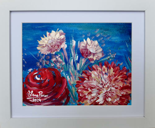 Alegria azul (2024) | Oil And Acrylic Painting in Paintings by Elena Parau