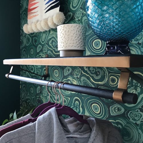 Shelf ‘N Clothes Rack | Furniture by American Handcraft | Filomena Demarco Jewelry in Somerville