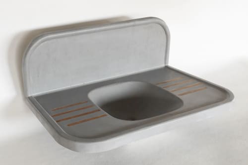 Mid Century Modern Sink | Furniture by Wood and Stone Designs