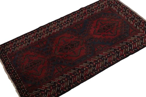 Rug & Kilim’s Baluch Tribal Rug with Colorful Geometric | Rugs by Rug and Kilim