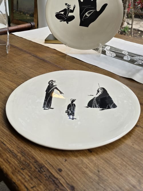 Decorative Plate MEDINA LE9RAYA | Decorative Objects by LA FIBRE ARTISANALE