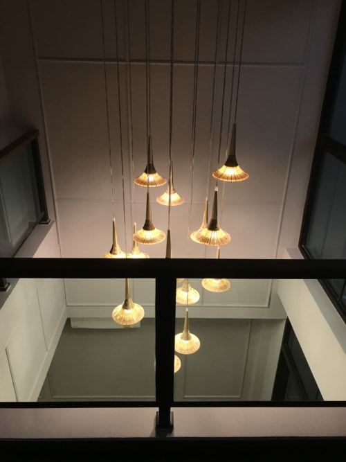 Golden Bell Flower Chandelier | Chandeliers by PATAPiAN