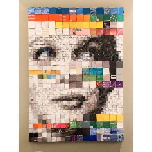 Identity Disruption #1 | Collage in Paintings by Paola Bazz | Plateau in London