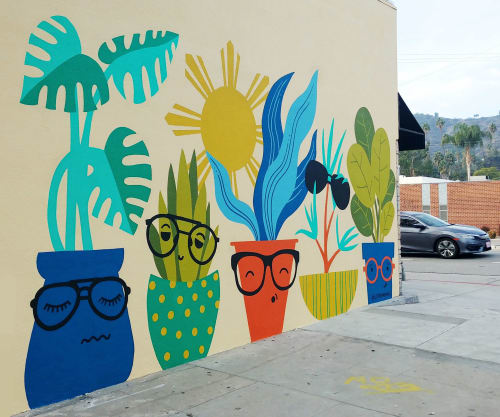 Eye Q Plant Life Mural | Murals by L Star Murals | Eye.Q. Optometry in Los Angeles