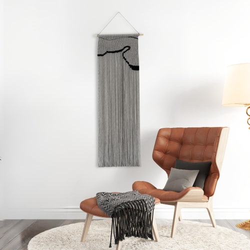 Crescent bay in Gray | Wall Hangings by YASHI DESIGNS