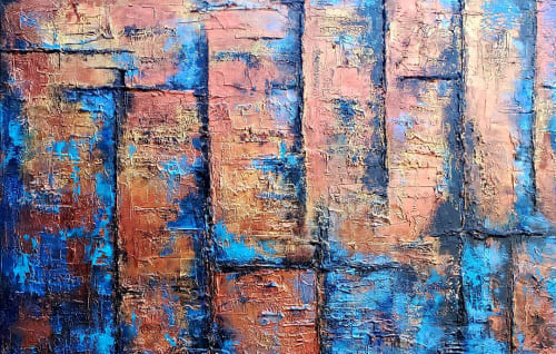 Copper Aura painting | Paintings by Liz Johnston