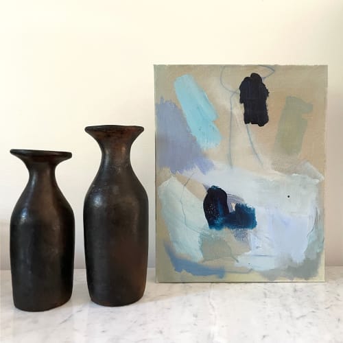 Just Another Beautiful Battleship Gray Day | Paintings by Nicole Marshall Simms