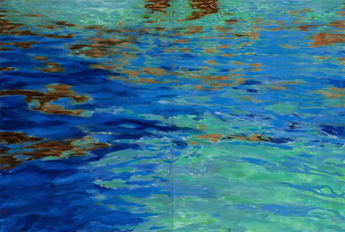 SOLD PRIVATE COLLECTION: LAKE CHELAN 15 | Oil And Acrylic Painting in Paintings by Betty Jo Costanzo | Drinker Biddle & Reath LLP: Coleman Brian A in Washington