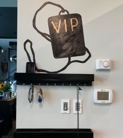 VIP key and phone holders | Murals by Erica Nelson | Amplifly: RIDE LIFT FLOW in Wilmington