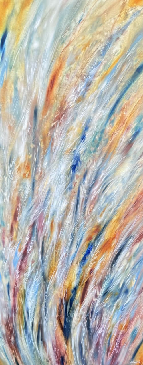 Heaven's Feathers II | Oil And Acrylic Painting in Paintings by Kozyuk Gallery