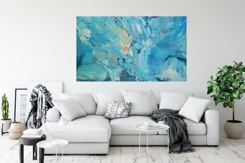 Blue Diver | Paintings by Twyla Gettert