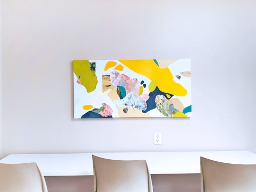 Arizona Sewn Mixed Media Painting | Mixed Media by Linden Eller | Banner Surgery Center Mesa in Mesa