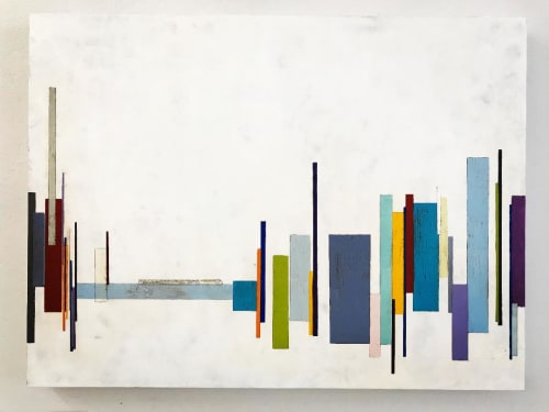 Scandinavian Village | Oil And Acrylic Painting in Paintings by Laura Van Horne Art | Gray Sky Gallery in Seattle