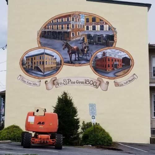 Hamburg Historical Mural | Street Murals by Promiseland Murals, LLC
