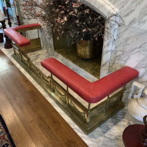 Fireplace Fender | Fireplaces by Jonathan Rachman Design | SF Decorator Showcase 2019 in San Francisco