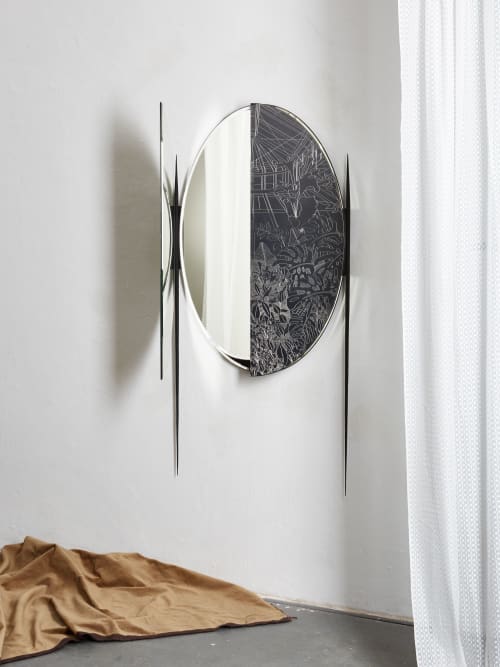 Botanical Garden Wall Mirror | Decorative Objects by Eliška Monsportová