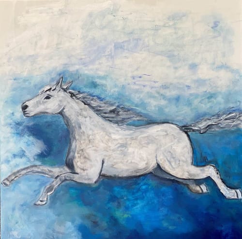 Wind Dancer Acrylic Painting | Oil And Acrylic Painting in Paintings by Strokes by Red - Red (Linda Harrison)