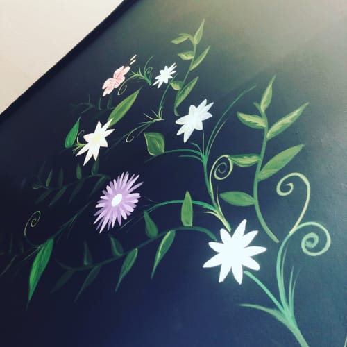 Flower Wall Mural | Murals by Sincerely Adrienne