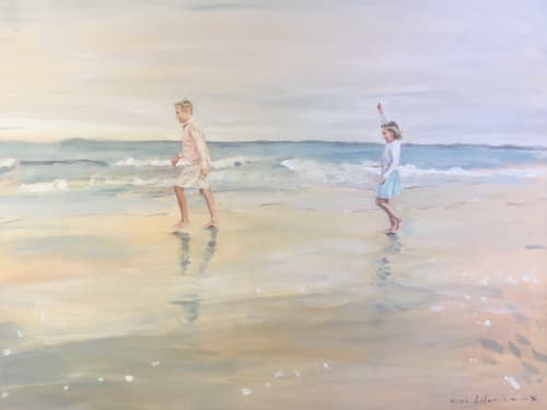 Portrait | Oil And Acrylic Painting in Paintings by Katie Ré Scheidt