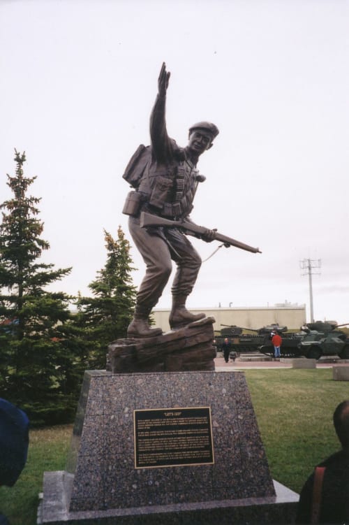 Let’s Go | Public Sculptures by Don Begg / Studio West Bronze Foundry & Art Gallery | The Loyal Edmonton Regiment Military Museum in Edmonton