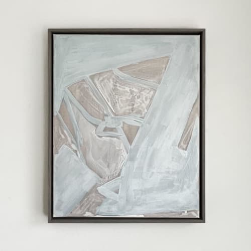 Blue Skies | Window Watching No. 5 | Mixed Media in Paintings by Kim Fonder