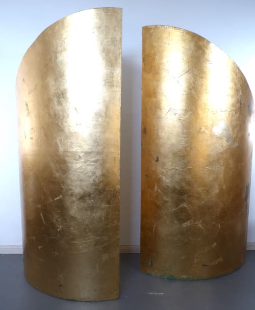 Golden Walls (Exquisite room dividers | Decorative Objects by Martha Holden