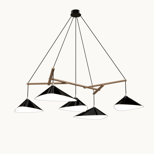 Emily Group of Five Pendant Light | Chandeliers by MOSS Objects