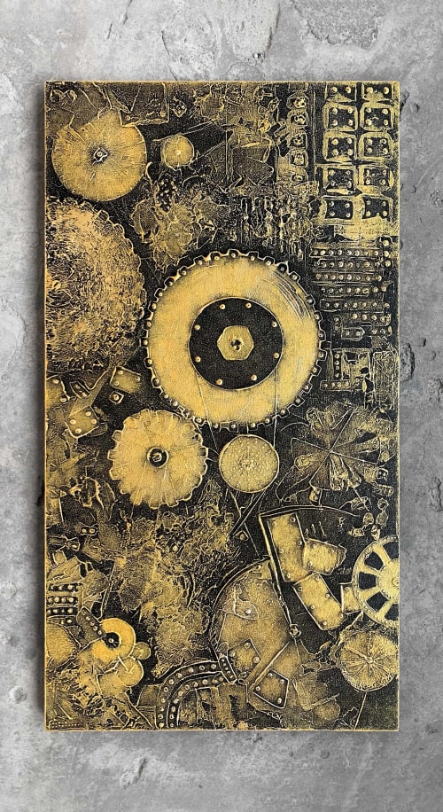 The Wish Machine (SOLD) | Oil And Acrylic Painting in Paintings by Alessia Lu