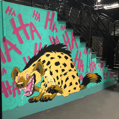 Hyena | Murals by FoxySwine | Dad's Garage Theatre in Atlanta