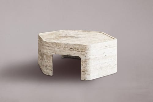 Travertine Coffee Table. Natural Stone Coffee Table. Marble | Tables by HamamDecor LLC