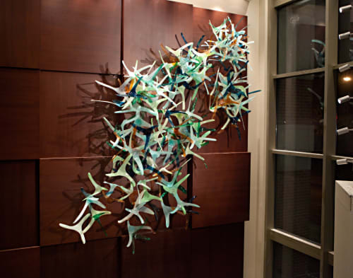 Current Leaves | Public Sculptures by April Wagner, epiphany studios | Midwest Medical Center in Dearborn