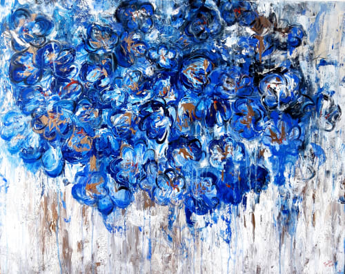 Flora | Oil And Acrylic Painting in Paintings by Elena Parau