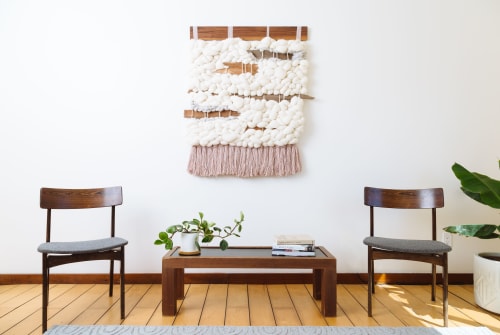 Spring Fog | Tapestry in Wall Hangings by Keyaiira | leather + fiber | Reveal Hair Studio in Santa Rosa