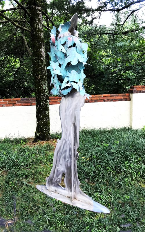 Walking Watcher - Fish Tender | Public Sculptures by jim collins sculpture