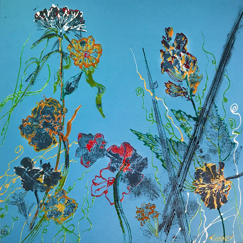Pressing Garden | Mixed Media by Catherine Twomey