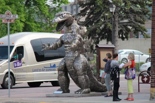 Godzilla | Public Sculptures by Artist Dale Lewis proves "It's OK for Fine Art to be Fun!"