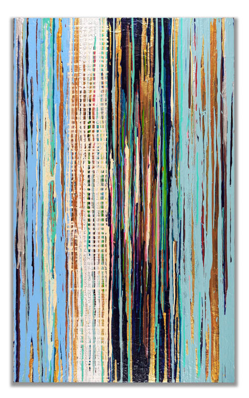 Linear Flow Number 23 | Oil And Acrylic Painting in Paintings by Kari Souders