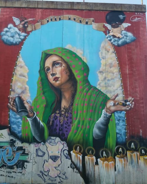 virgen de las boquillas | Murals by El ROJO... graffitero  , dedicado a dar color en lugares grises