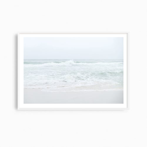 Contemporary coastal photography print, 'Neutral Waves' | Photography by PappasBland