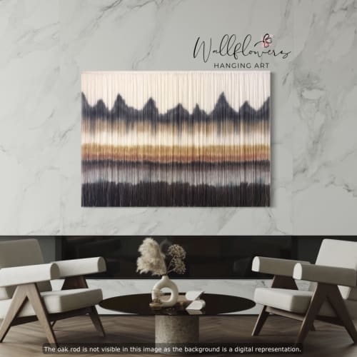 ILLUSION Hand Dyed Custom Wall Tapestry | Wall Hangings by Wallflowers Hanging Art