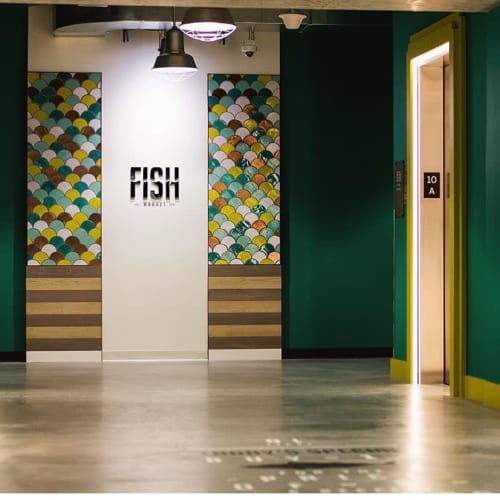 Fish Scale Mosaic | Art & Wall Decor by Mercedes Austin Art
