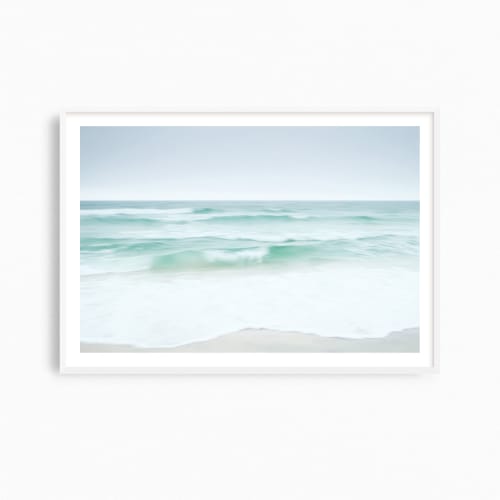Minimalist beach photography print, "Gulf in Motion" | Photography by PappasBland