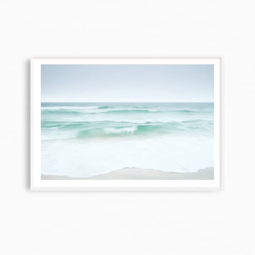 Minimalist beach photography print, 'Gulf in Motion' | Photography by PappasBland