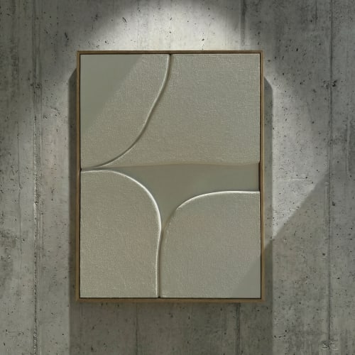 Shoreline Relief Textured Wall Sculpture | Wall Hangings by DY atelier