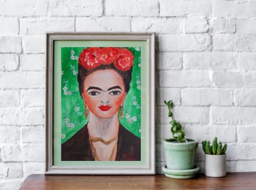 Frida (2023) | Oil And Acrylic Painting in Paintings by Elena Parau