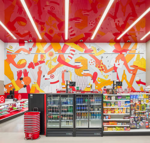 Target Murals By Channin Fulton Art Design Seen At Target San Diego Wescover