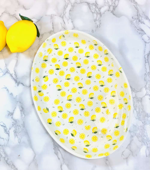 Lemon Serving Plate | Serveware by Nori’s Wishes Studio