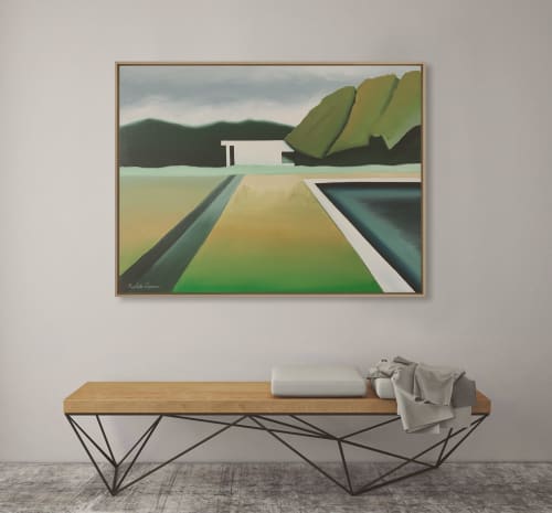 "Day" I Modern Landscape Painting | Oil And Acrylic Painting in Paintings by ART + ALCHEMY By Nicolette Atelier